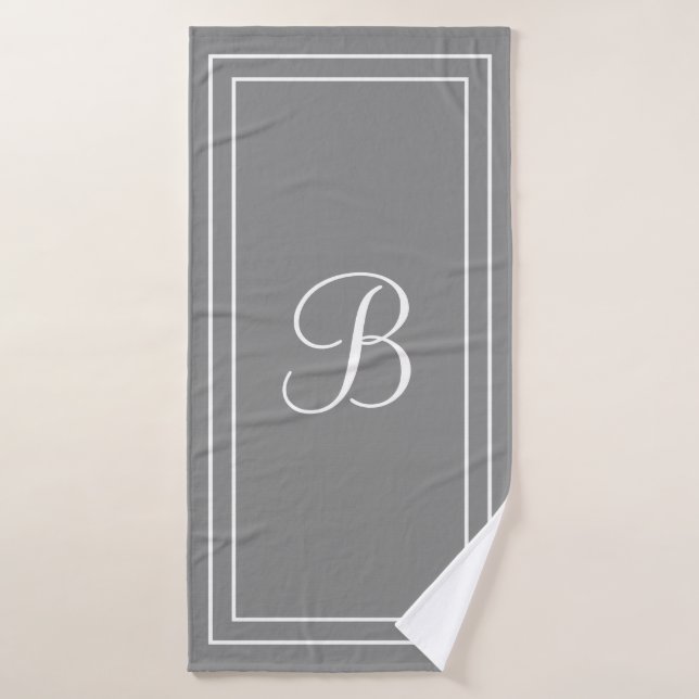 Personalized name or initial  bath towel set (Bath Towel)