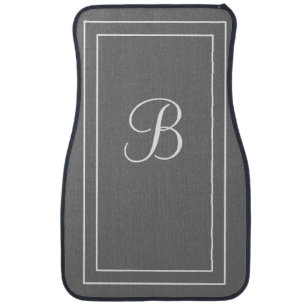 Personalized name or initial car floor mat
