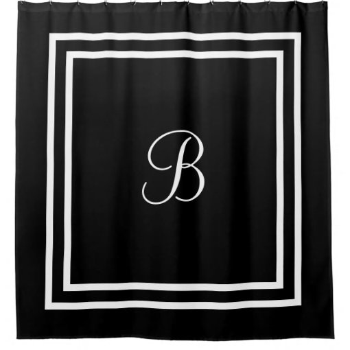 Personalized Name Or Initial Shower Curtain Zazzle