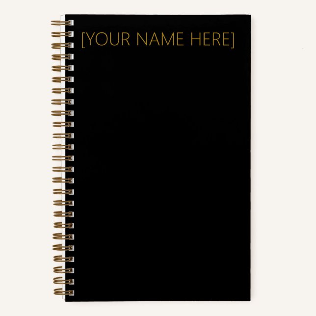 Personalized Name or Monogram Notebook  (Front)