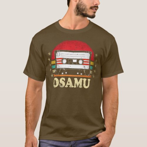 Personalized Name Osamu Vintage Styles Cassette  T T_Shirt
