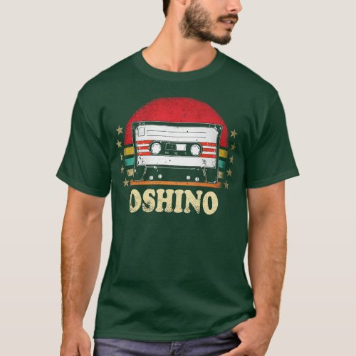 Personalized Name Oshino Vintage Styles Cassette   T_Shirt