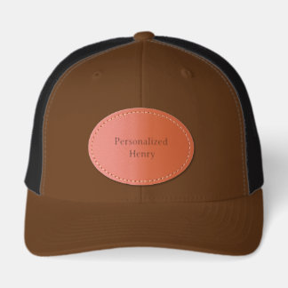 Personalized Name Oval Adult Retro Trucker Cap