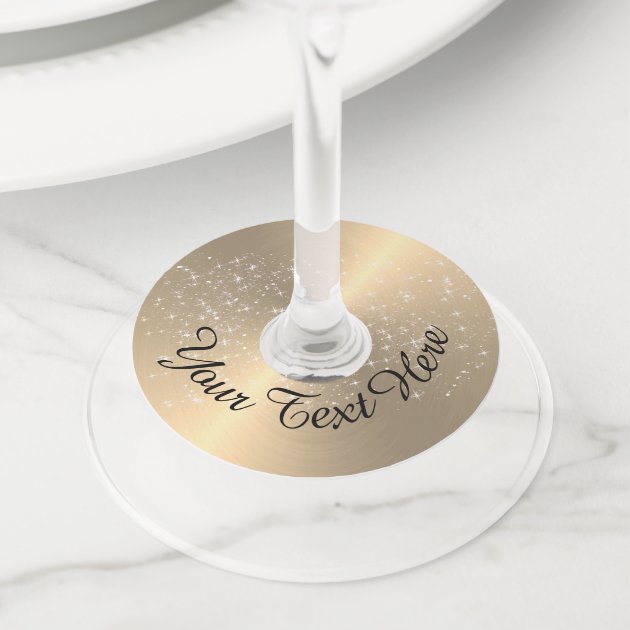 Wine glass hotsell tags personalized