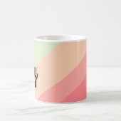 Personalized Name Pastel Rainbow Custom Gift Coffee Mug (Center)