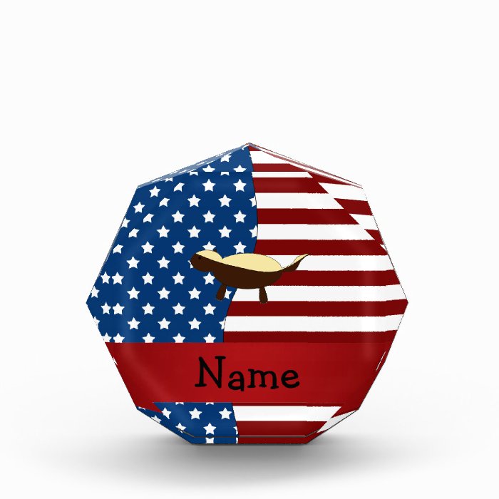 Personalized name Patriotic honey badger Award