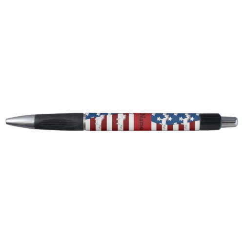 Personalized name Patriotic unicorn Pen