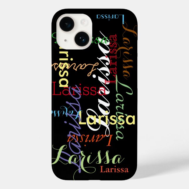 personalized name pattern for her Case-Mate iPhone case (Back)