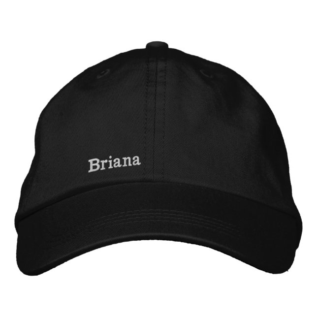 personalized name, personalized text embroidered baseball cap (Front)