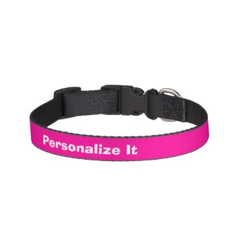 Personalized Name  Pet Collar by dogzstore at Zazzle