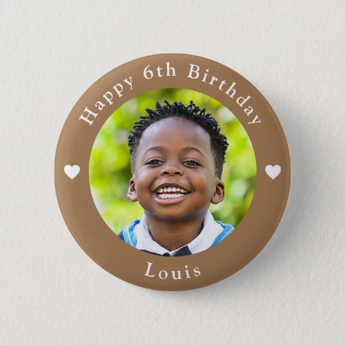 Personalized Name Photo And Age Birthday Peanut Button