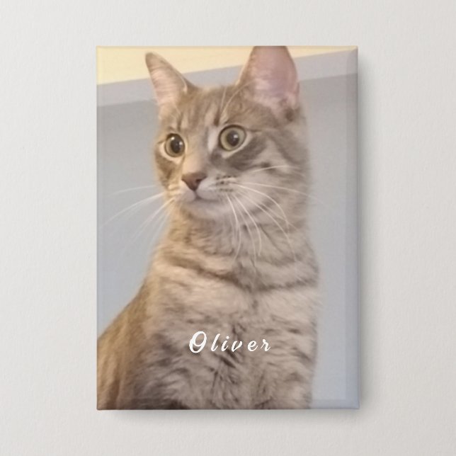 Personalized Name Photo  Button (Front)