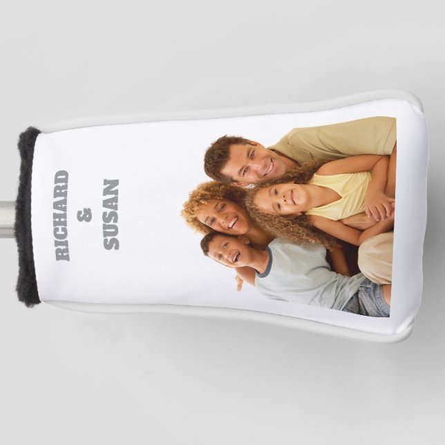 Personalized Name & Photo Golf Club Head Cover (Front)