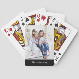 Personalized Name Photo Playing Cards