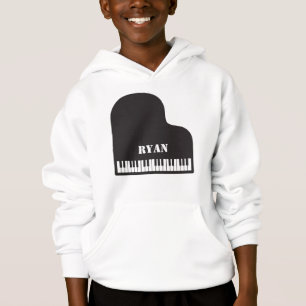Personalized Name Pianist Piano Keys Hoodie