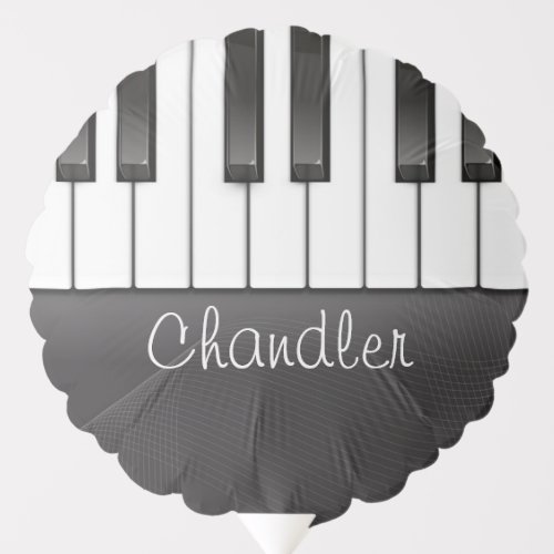 Personalized NAME Pianist Piano Keys Music Teacher Balloon