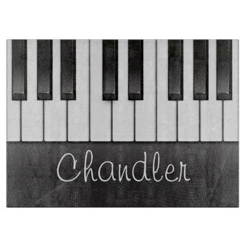 Personalized NAME Pianist Piano Keys Music Teacher Cutting Board