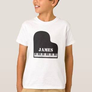Personalized Name Pianist Piano Keys  T-Shirt