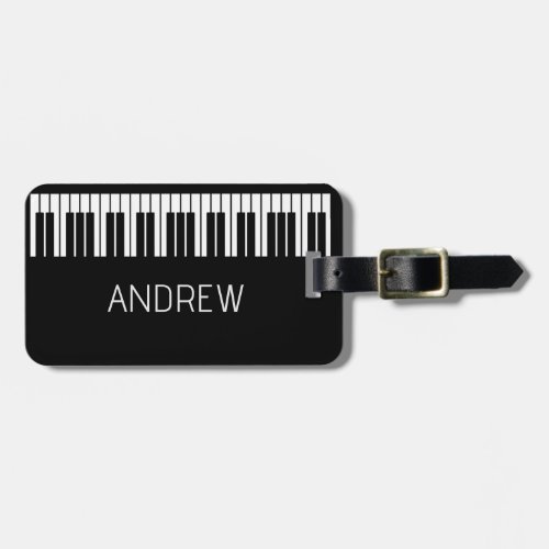  Personalized Name Piano Musician Gift Luggage Tag