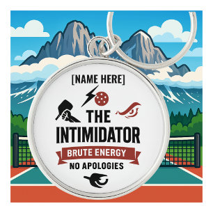 Personalized Name Pickleball Keychain Intimidator
