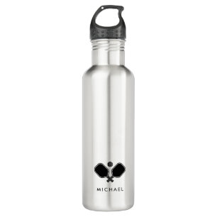 Personalized Name Pickleball Player Stainless Steel Water Bottle