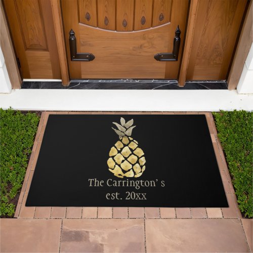 Personalized Name Pineapple Home Decor Doormat