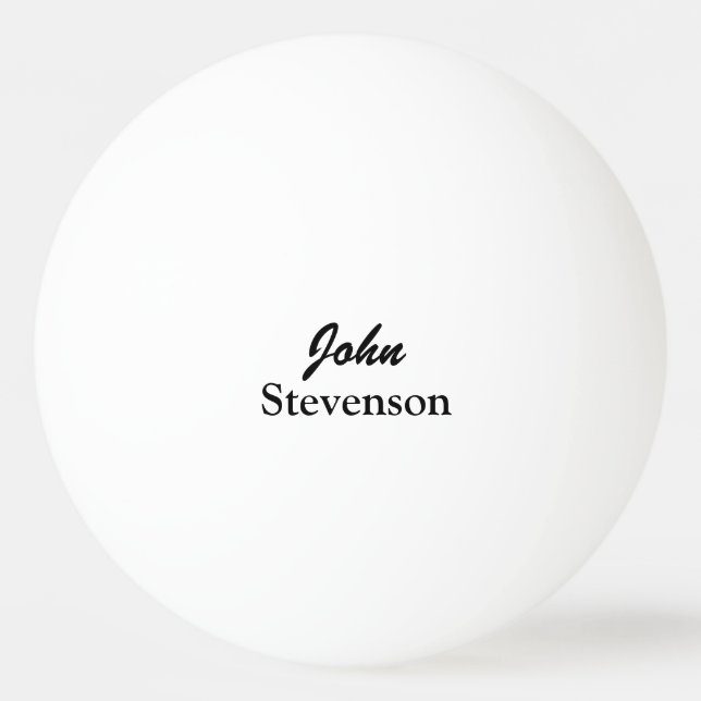 Personalized name ping pong balls for table tennis (Front)