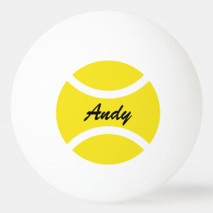 Personalized name ping pong table tennis balls