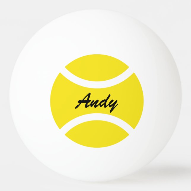 Personalized name ping pong table tennis balls (Front)