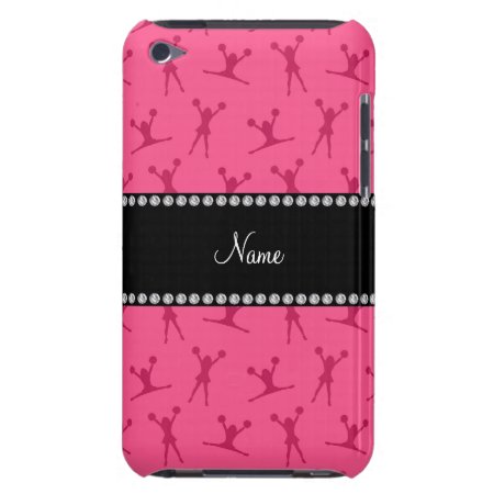 Personalized Name Pink Cheerleader Pattern Ipod Touch Case-mate Case