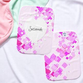 Personalized Name Pink Chips Heart 