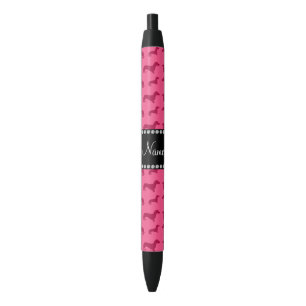 Personalized name pink dachshunds pen