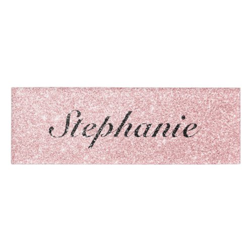 Personalized Name Pink Glitter Sparkle Style Name Tag