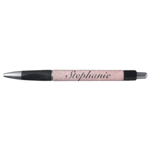 Personalized Name Pink Glitter Sparkle Style Pen