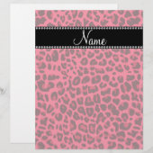 Personalized name pink leopard pattern (Front/Back)