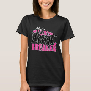 Personalized NAME Pink Little Heart Breaker T-Shirt