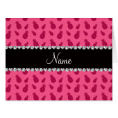 Personalized name pink pineapple pattern (Front Horizontal)