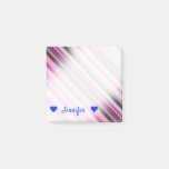 [ Thumbnail: Personalized Name + Pink/Purple/Grey Stripes Notes ]