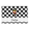 Personalized name pirate black white checkers