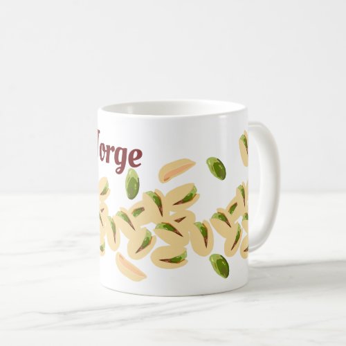 Personalized Name Pistachio Nuts Coffee Mug