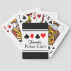 Personalized name poker playing cards