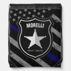 Personalized NAME Police Officer Sheriff Cop Flag