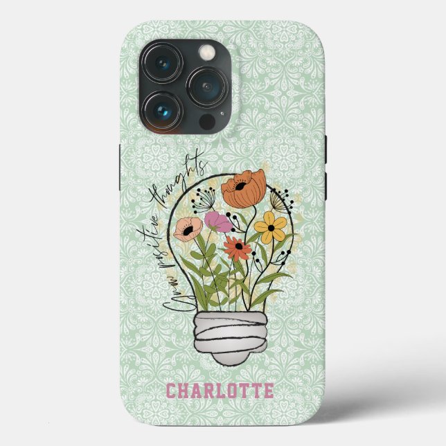 Personalized Name Positive Thoughts Inspirational Case-Mate iPhone Case (Back)