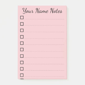 personalized name post-it notes