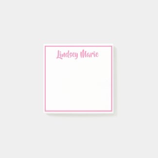 PERSONALIZED name Post-It notes