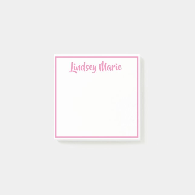 PERSONALIZED name Post-It notes (Front)