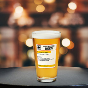 Personalized Name Prescription Beer Glass