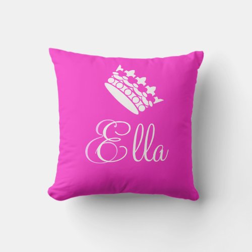 Personalized Name Princess Ella Pillow