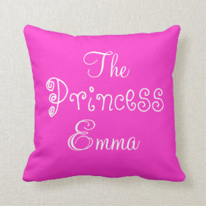 Personalized Name Princess Emma Pillow