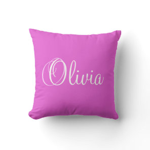 Personalized Name Princess Olivia Pillow